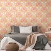 Vliestapete Floral Abstrakt Gelb Rosa 39530-5