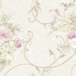 Vliestapete Floral Barock beige gold Glitzer 30420-2