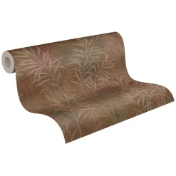 Vliestapete Floral Betonoptik Braun Kupfer 38919-2