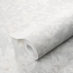Vliestapete Floral Betonoptik Grau Creme 10435-10