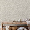 Vliestapete Floral Blattmuster Creme Beige Metallic 82441