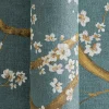 Vliestapete Floral Blütenzweig Blau Gold Metallic 78199-4