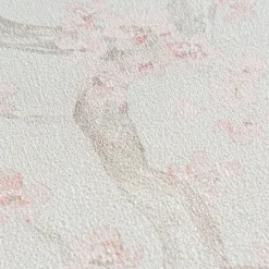 Vliestapete Floral Blütenzweig Grau Creme Rosa 78199-5