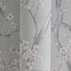 Vliestapete Floral Blütenzweig Grau Silber Metallic 78199-3