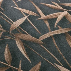 Vliestapete Floral Blätter Anthrazit Braun Glitzer 10587-47