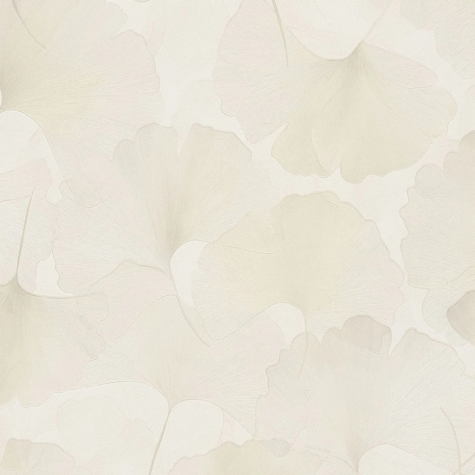 Vliestapete Floral Blätter Creme Glitzer 10470-14