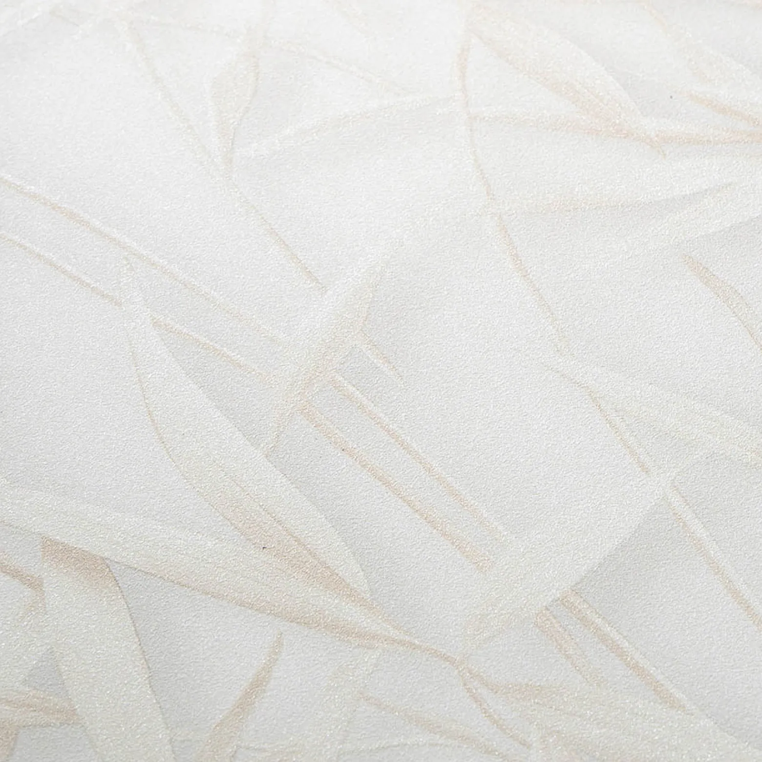Vliestapete Floral Blätter Creme Beige Glitzer 10587-02