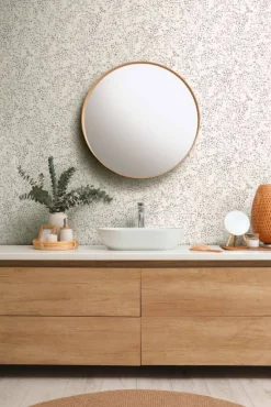 Vliestapete Floral Blätter Grau Silber Metallic 39747-4