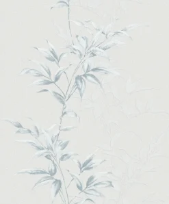 Vliestapete Floral Blätter greige blau Hailey 82220