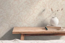 Vliestapete Floral Blätter Grau Braun 79090-1