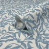 Vliestapete Floral Blätter Motiv Weiß Blau 47642