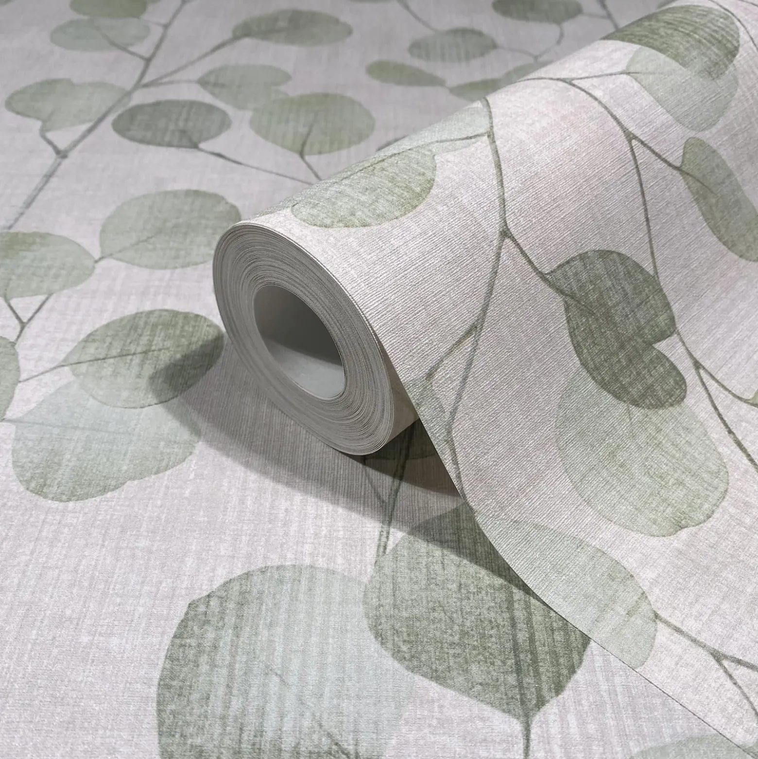 Vliestapete Floral Blätter Ranken Beige Grün 81642