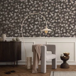 Vliestapete Floral Blätter Ranken Braun Beige 81639