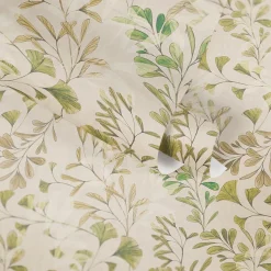 Vliestapete Floral Blätter Ranken Beige Grün 78223-3