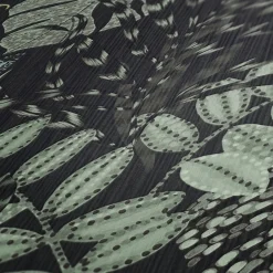 Vliestapete Floral Blätter schwarz grau blau 37860-3