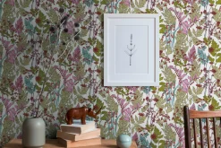 Vliestapete Floral Blätter weiß rosa grün 37751-3