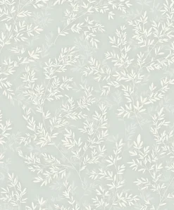 Vliestapete Floral Blätter Zweige Grün Creme 89027