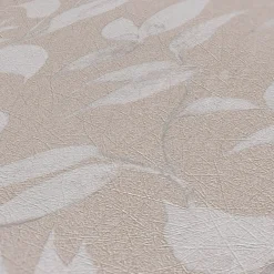 Vliestapete Floral Blätter Zweige Braun Grau 38962-6