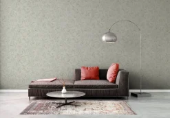 Vliestapete Floral Blätter Zweige Weiß Grün 38962-4