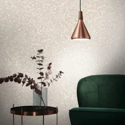 Vliestapete Floral Blätter Zweige Beige Creme 89026