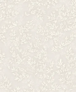 Vliestapete Floral Blätter Zweige Beige Creme 89026