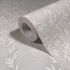 Vliestapete Floral Blätter Zweige Beige Creme 89026