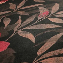 Vliestapete Floral Blumen Blätter braun rot 38028-3