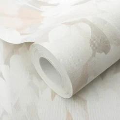 Vliestapete Floral Blumen Creme Beige Grau 10586-02