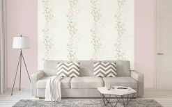 Vliestapete Floral Blumen Ranken weiß grün 37266-1