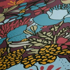 Vliestapete Floral Blumen rot bunt 37756-3