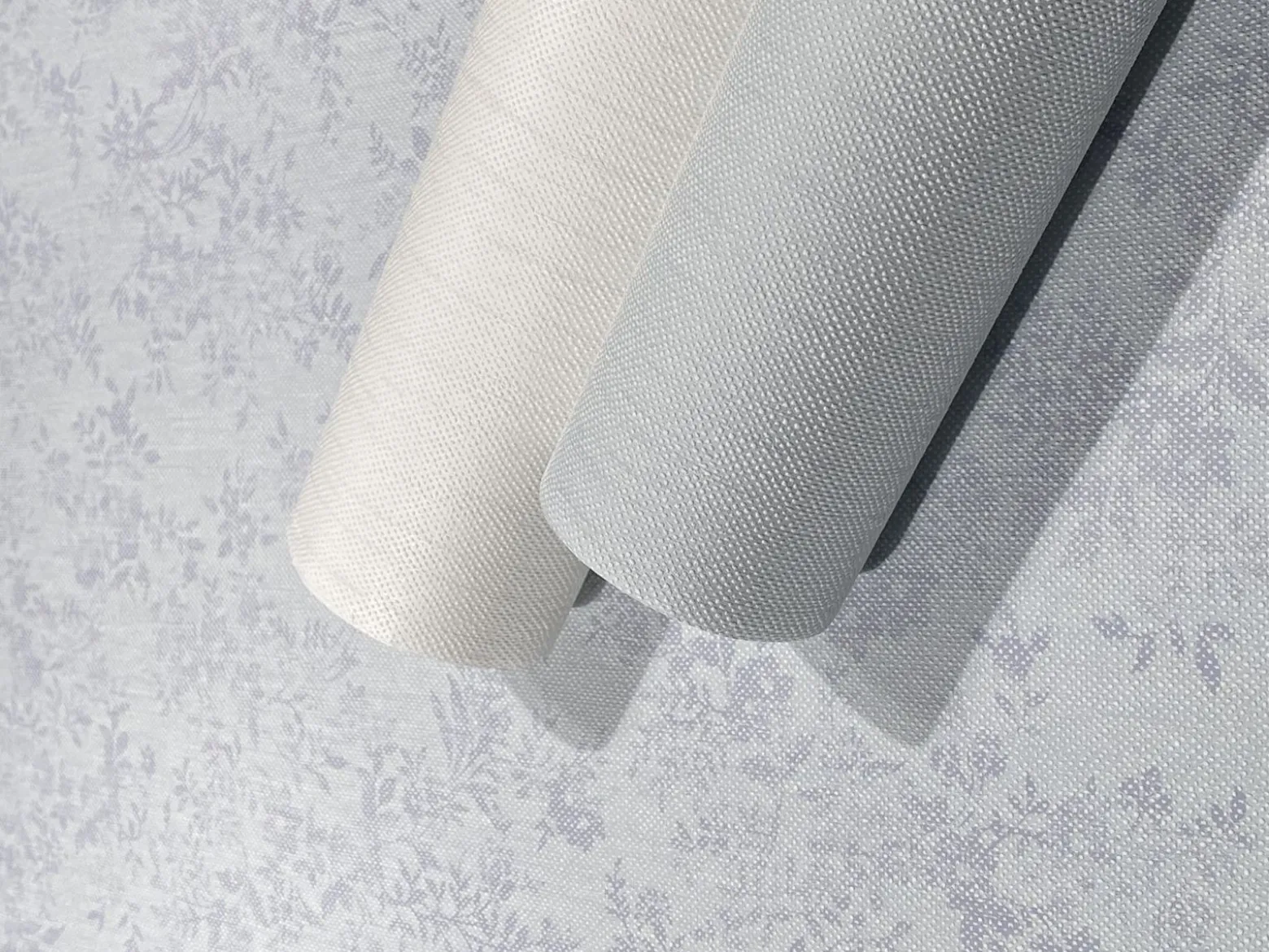Vliestapete Floral Blumen Struktur Blau Weiß 82358