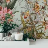Vliestapete Floral Blumen Vintage grün bunt 38177-1