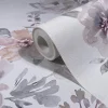 Vliestapete Floral Blumen Weiß Grau Beige 89013