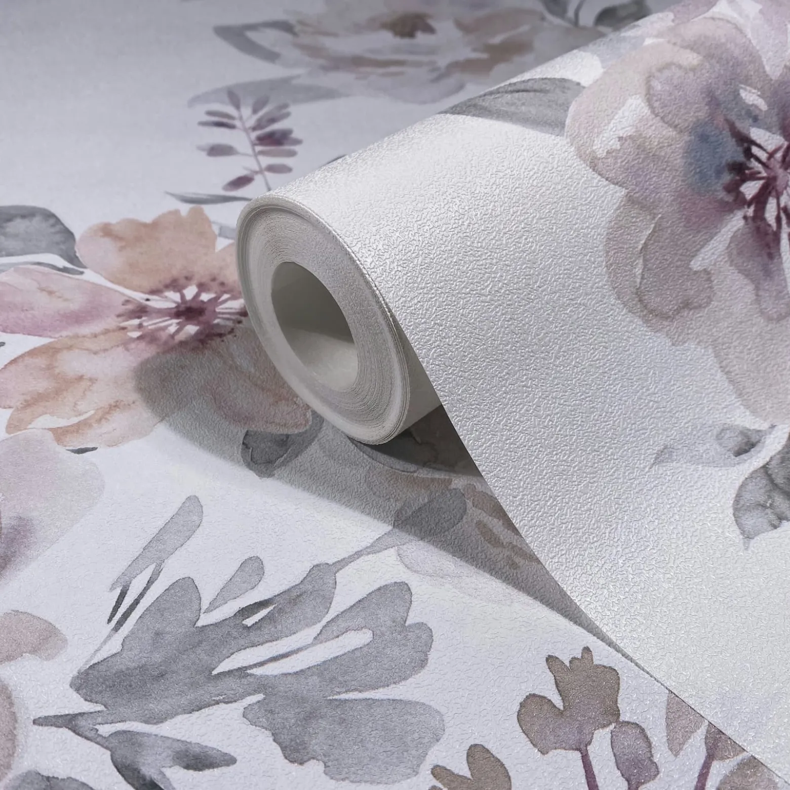 Vliestapete Floral Blumen Weiß Grau Beige 89013