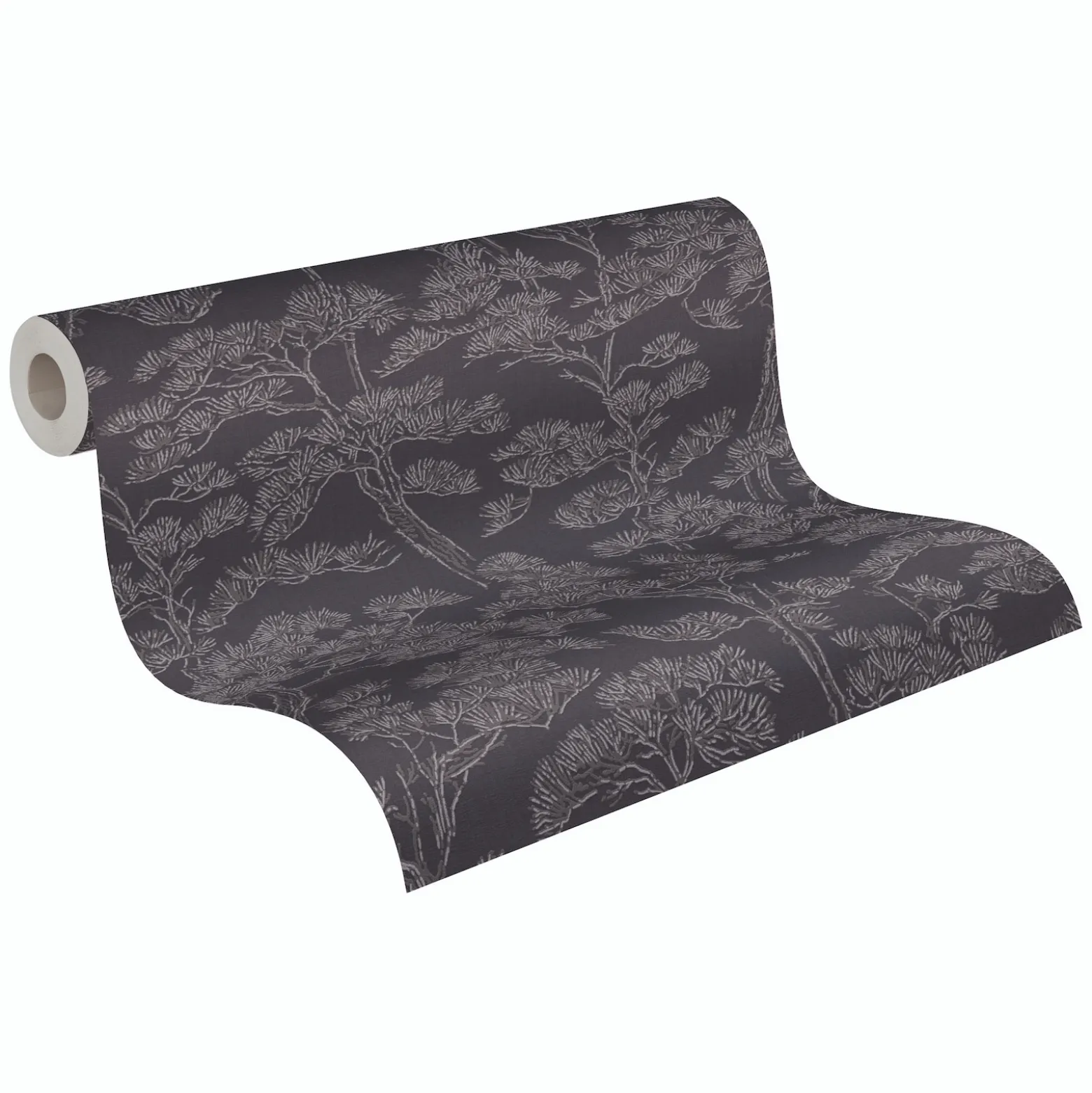 Vliestapete Floral Bäume Abstrakt Blau Grau 79001-1