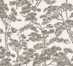 Vliestapete Floral Bäume Abstrakt Weiß Grau 79001-5