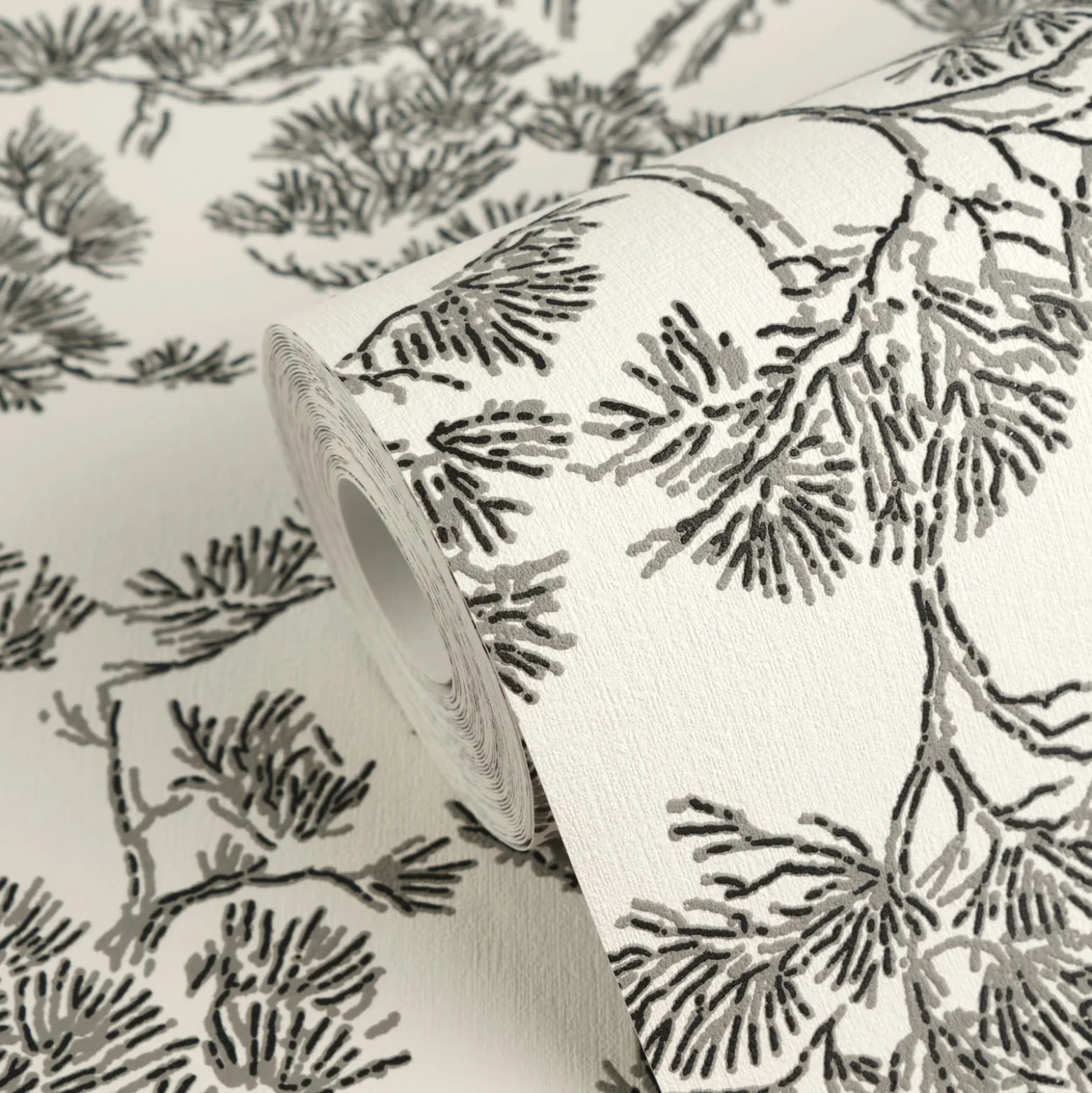 Vliestapete Floral Bäume Abstrakt Weiß Grau 79001-5