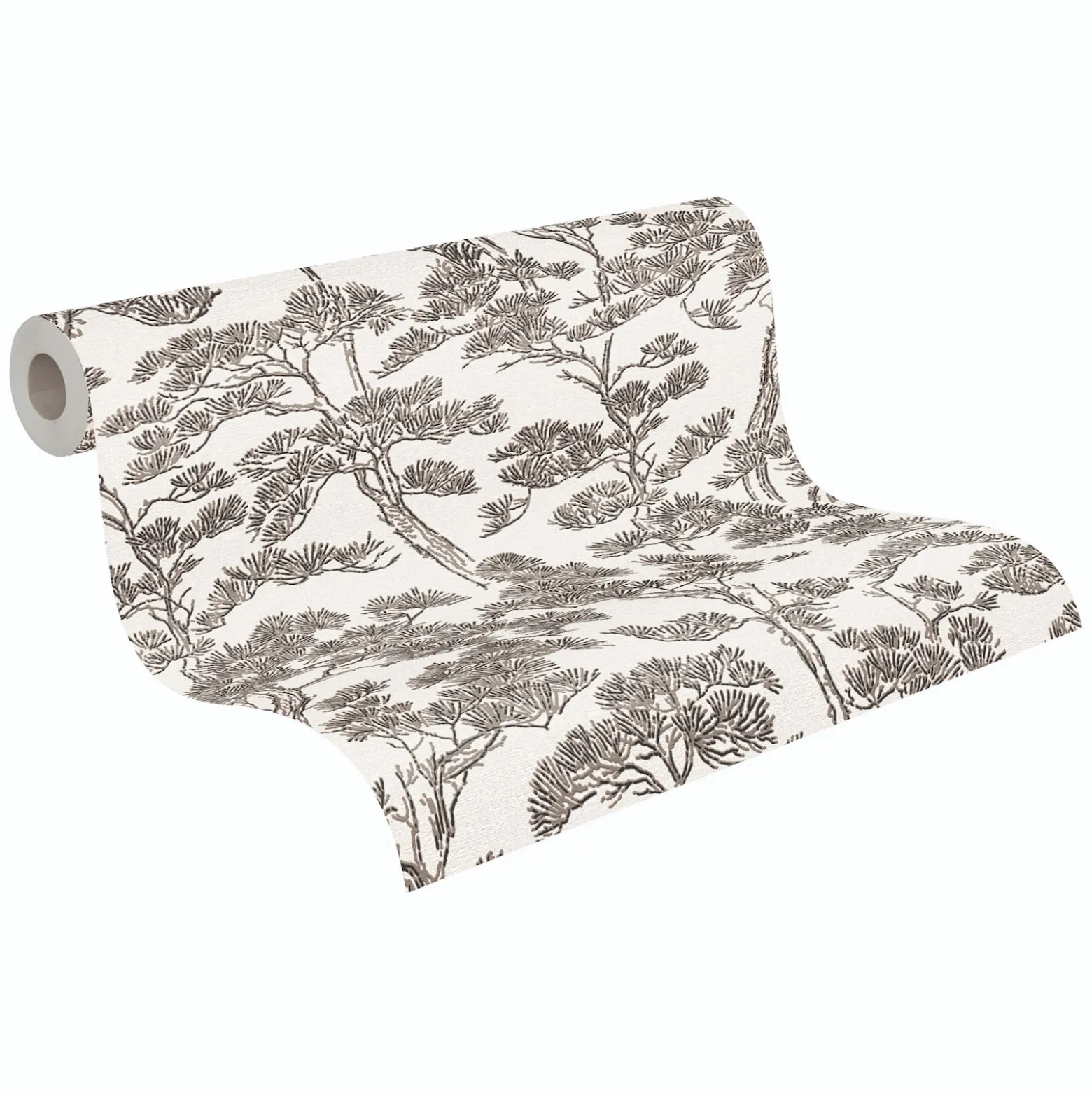 Vliestapete Floral Bäume Abstrakt Weiß Grau 79001-5