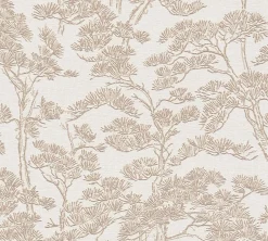 Vliestapete Floral Bäume Abstrakt Creme Beige 79001-2