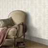 Vliestapete Floral Damast Creme Perlmutt Metallic 10287-02