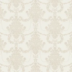 Vliestapete Floral Damast Creme Perlmutt Metallic 10287-02