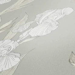 Vliestapete Floral greige weiß 37526-4