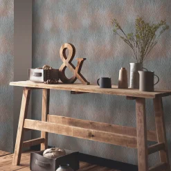 Vliestapete Floral Gräser Grau Kupfer Metallic 10380-48