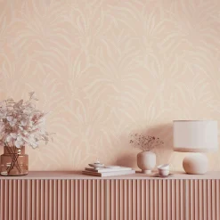 Vliestapete Floral Gräser Skandi Apricot Creme 82506