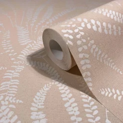 Vliestapete Floral Gräser Skandi Apricot Creme 82506