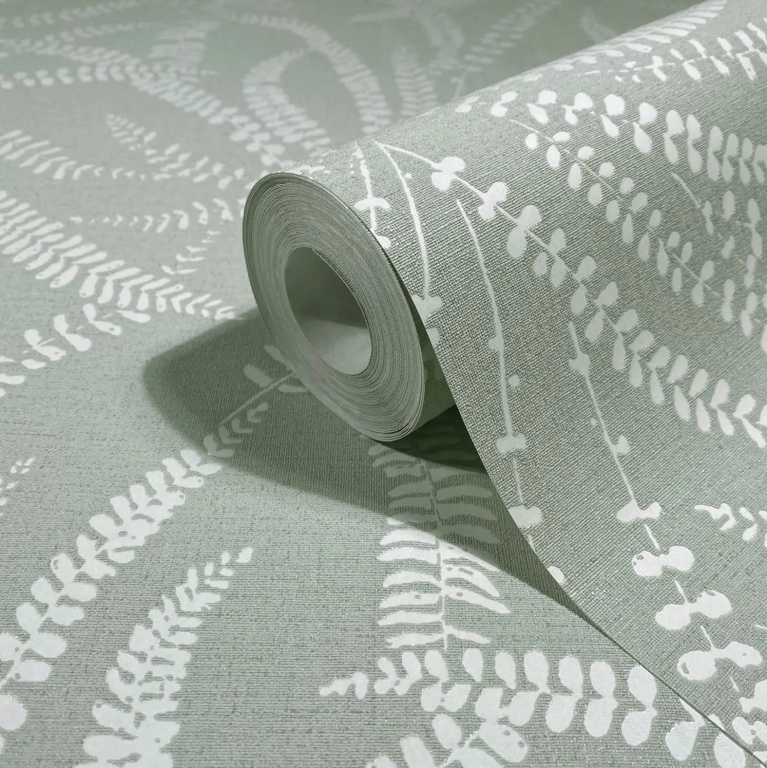 Vliestapete Floral Gräser Skandi Grün Creme 82505