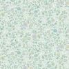 Vliestapete Floral Hasen Grün Rosa Blau JS3102