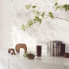Vliestapete Floral Kräuter weiß grau Glanz 6740-10