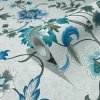 Vliestapete Floral Modern Grün Türkis Blau 47647