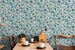 Vliestapete Floral Modern Grün Türkis Blau 47647
